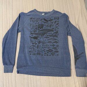 Marine Life Sweatshirt, Size M
